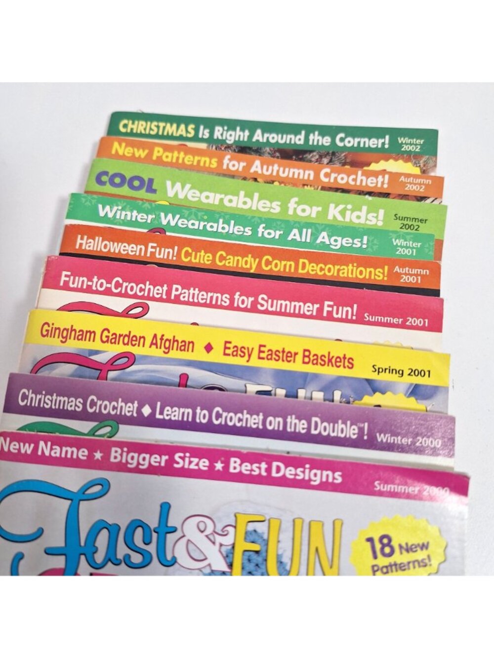Fast & Fun Crochet 2000- 2002 Magazine Lot Seasonal Patterns Holiday Projects - Picture 7 of 13